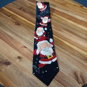Vintage Specialties Hallmark Tie Necktie Christmas Santa Snow Holidays Classic‎